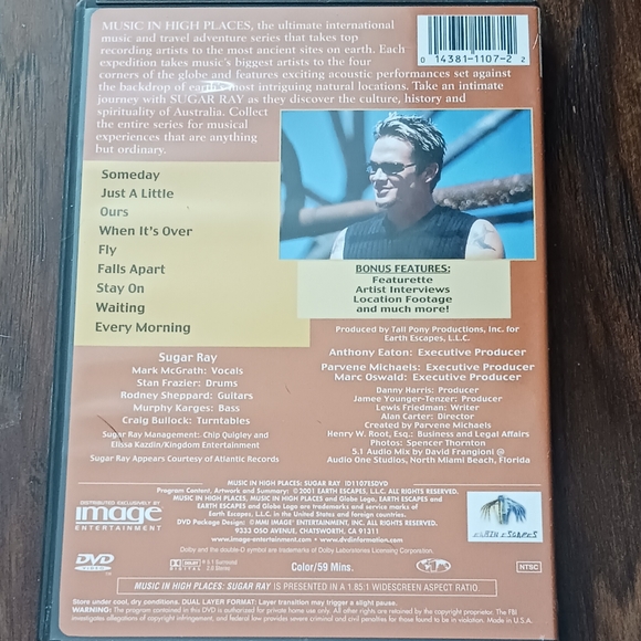 SUGAR RAY Live on DVD - Picture 2 of 2